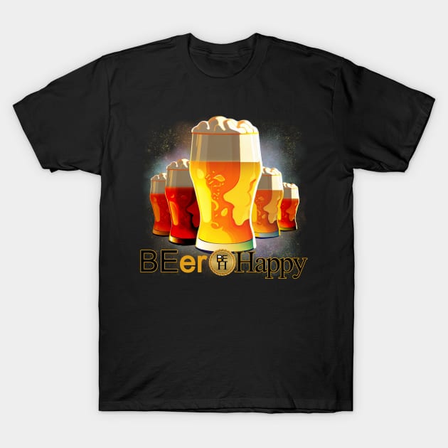 BEer Happy T-Shirt by LO2Camisetas